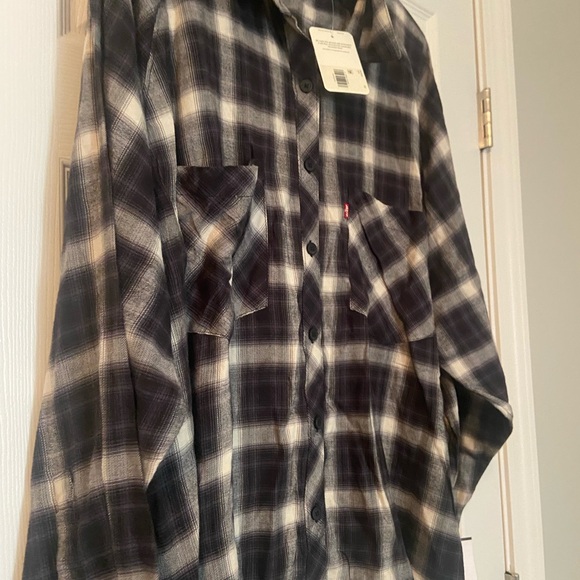Nwt Levi’s HARRISON RAGLAN PLAID SHIRT (PLUS SIZE) 3xl - Picture 7 of 14